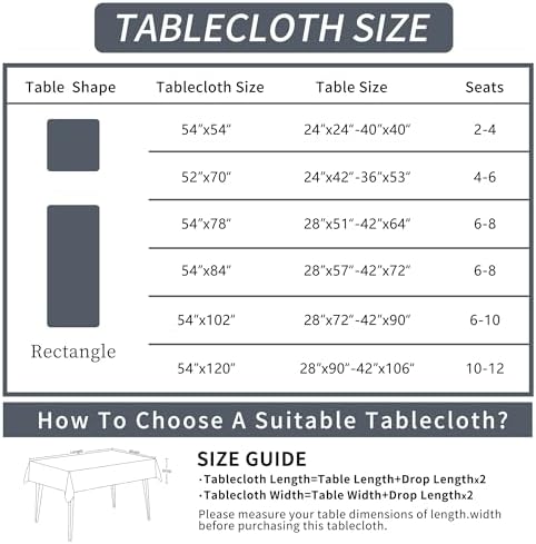Rectangle Table Cloth,100% Waterproof Tablecloth Oil Proof Spill Proof Vinyl Table Cloth, Wipe Clean Plastic Table Cover for Dining, Camping, Indoor and Outdoor 52" x 70",Navy Blue - Image 4