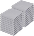 Homaxy 100% Cotton Waffle Weave Kitchen Dish Cloths 18-Pack, Light Gray by Homaxy