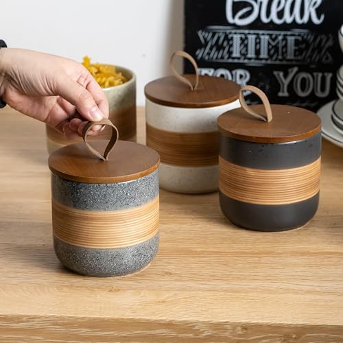Miamolo Airtight Coffee Container, Ceramic Jar with Lid for Coffee Storage - Image 5