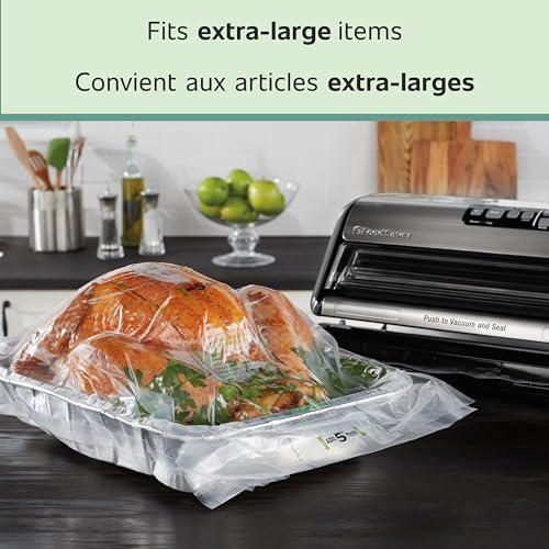 FoodSaver Vacuum Sealer Bags for Extra Large Items, 11in x 16ft Expandable Heat-Seal (Pack of 8) - Image 3