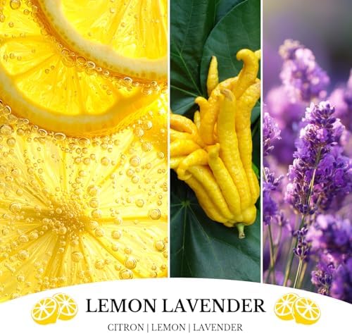 Lemon Lavender Candles, Lemon Lavender Scented Candle, Mother's Day Candle Gifts for Women, Soy Candles for Home Scented, 7oz 50 Hours Burn, Home Décor - Image 2