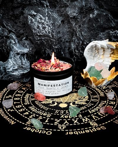 Crystal Soy Candles, Handmade Wishing Gifts, Wishing Law of Attraction, Moon Magic, Birthday Candle Gifts. (Manifestation) - Image 5
