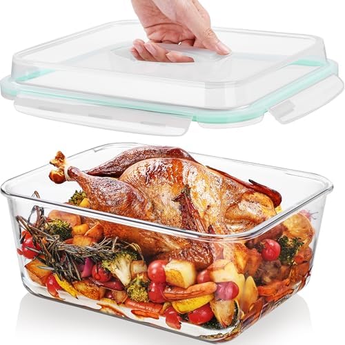 Vtopmart Extra Large Glass Food Storage Containers, 6.5L/220oz/27.5cup by Vtopmart
