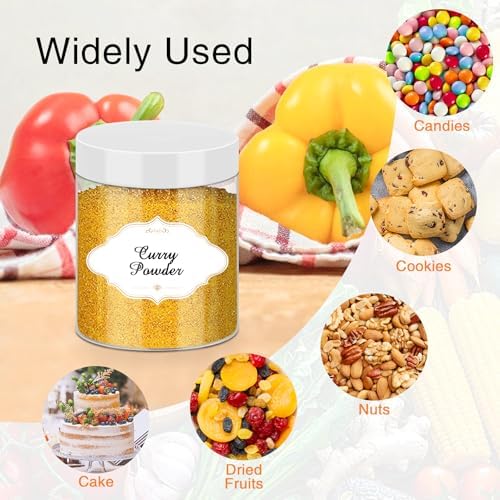PeacePeo 8 OZ Plastic Jars, 48 Pack Clear Slime Containers with Lids - Image 4