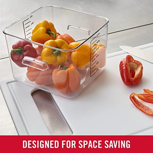 Rubbermaid Commercial Products Square Food Container, 12-Quart, Clear - Image 3