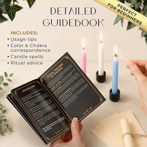 Wyspell 36 Colored Spell Candles Set | 5" x 1/2" | Witchcraft & Decor - Image 6