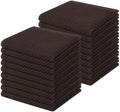 Homaxy 100% Cotton Waffle Weave Kitchen Dish Cloths 18-Pack, Dark Brown by Homaxy