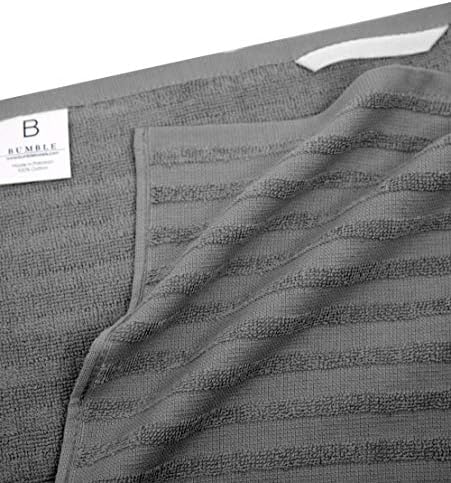 Premium Kitchen Towels 6 Pack 100% Cotton 20"x28" Dish Towels Grey Striped - Image 5