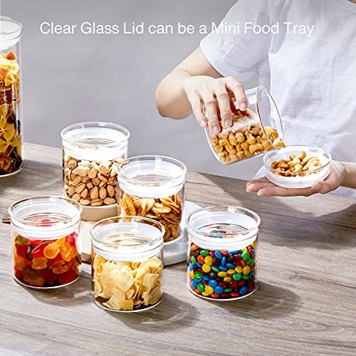 ZENS 17oz Glass Jars with Airtight Lid, Set of 4 Small Glass Storage Jars - Image 5