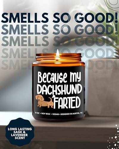 Funny Dachshund Candle, Dachshund Gifts for Women and Men, Unique Funny Pet-Themed Gift Ideas, Best Present for Pet Lovers, Perfect Presents for Dog Mom & Dog Dad, Birthday, Christmas, Gift-Ready - Image 5