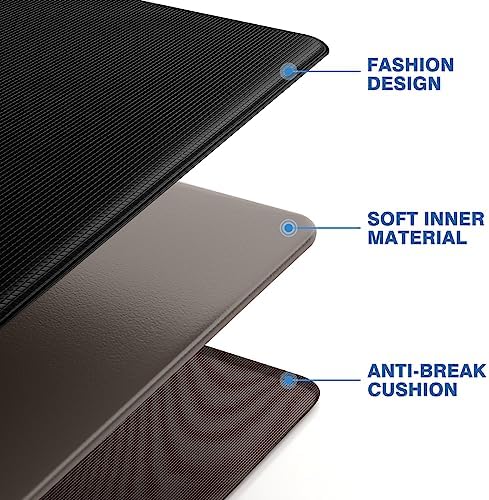 StepRite Kitchen Mats for Floor, 2-Piece Anti-Fatigue Kitchen Rugs, Black - Image 5
