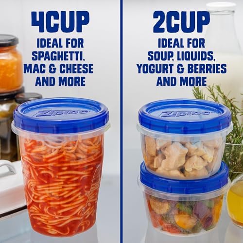 Ziploc Twist N Loc Food Storage Meal Prep Containers, Variety Pack, 5 Count - Image 6