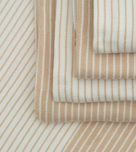 Premium Kitchen Towels 6 Pack 100% Cotton, 20"x28" - Tan - Image 7
