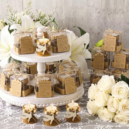 Nuanchu 24 Set Funeral Memorial Candles Holders Funeral Keepsakes, Pigeon - Image 3