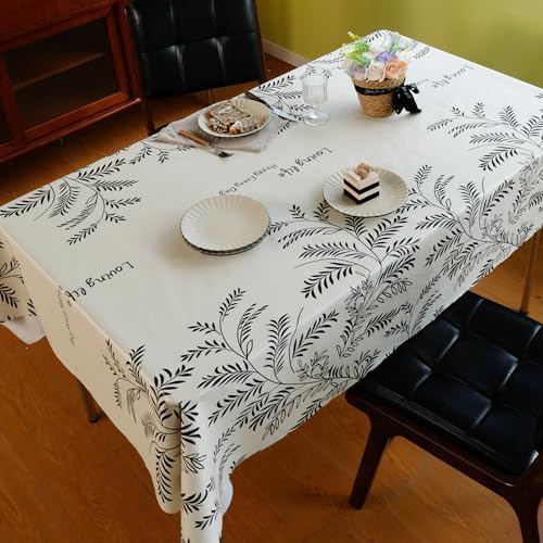 Rectangle Table Cloth,100% Waterproof Tablecloth OilProof SpillProof Vinyl Table Cloth, Wipe Clean Plastic Table Cover for Dining, Camping, Indoor and Outdoor 54" x 78",Midnight Foliage - Image 2