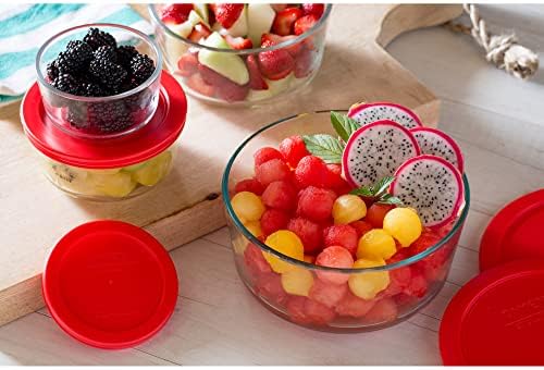 Pyrex Simply Store 1 Cup Single Glass Food Storage Container, Plastic Lid - Image 2
