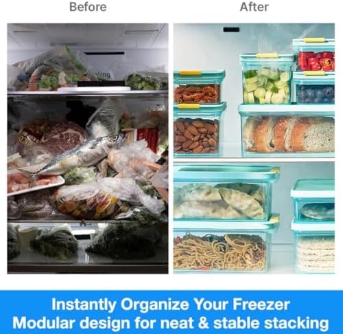 LocknLock Freezer Fit Plastic Freezer Containers | Stackable Food Storage for Meal Prep | Microwave & Dishwasher Safe | BPA Free Freezer Container with Lid, 3.5L - Image 3