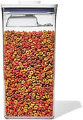 OXO Good Grips Pet POP Container – 6.0 Qt/5.7 L with Half Scoop, Ideal for up to 6.5lbs of Dog Food or 4.5lbs of Cat Food, Airtight Dog and Cat Food Storage Container, BPA Free, Clear by Unknown