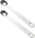 2PCS 1/6 Teaspoon Single Tiny Measuring Spoon, Small Individual Stainless Steel by BERYLER