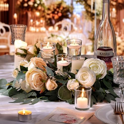 Letine 36-Pack Votive Candle Holders, Clear Glass Tea Light Holders - Image 6