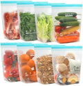 SPLF 8 Pack Reusable Gallon Freezer Bags Dishwasher Microwave Safe by SPLF