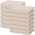 Homaxy 100% Cotton Waffle Weave Kitchen Dish Towels 12-Pack, Beige by Homaxy