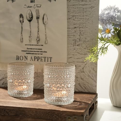 6 Pack Votive Candle Holders, 2.7x3.5 Inch Large DIY Wax Candle Holder - Image 2