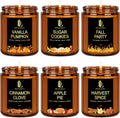 DL DREAMY DEWLA Fall Candles Set for Home Scented, 6 Pack 42oz, Soy Wax by DLDREAMYDEWLA