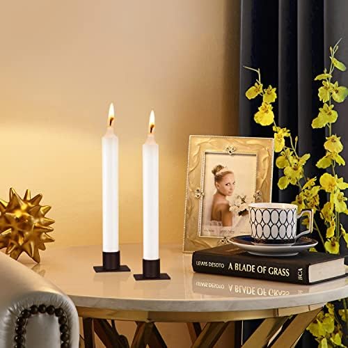 GUTE Taper Candle Holder Matte Black Iron Candlestick Decor Farmhouse 8Pcs - Image 6