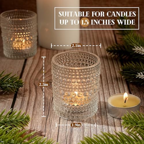 48 Pack Votive Candle Holders, Tea Light Candle Holders for Centerpieces - Image 2