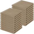 Homaxy 100% Cotton Waffle Weave Kitchen Dish Cloths 18-Pack, Tan by Homaxy