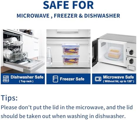 KIGI Large Food Storage Containers, Set of 2 (10 Cup) - Image 5
