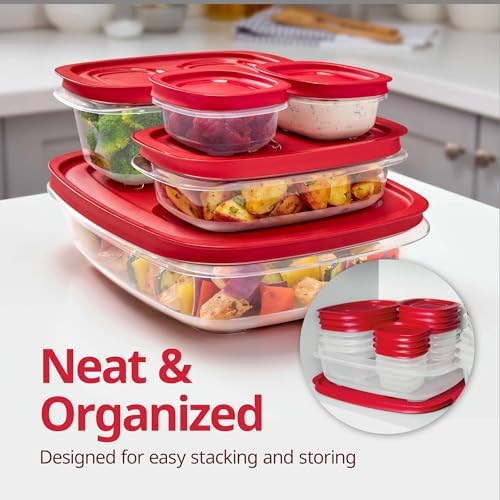 Rubbermaid EasyStore Containers, 38-Piece Set, Food Storage Containers, Food Storage Containers with Lids - Image 3