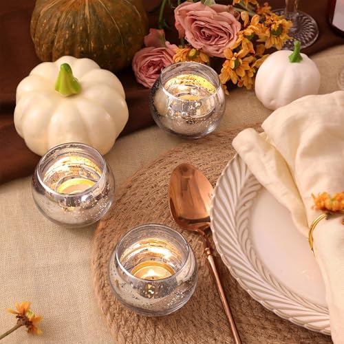 Volens 24PCS Silver Votive Candle Holders for Table Centerpieces - Image 3