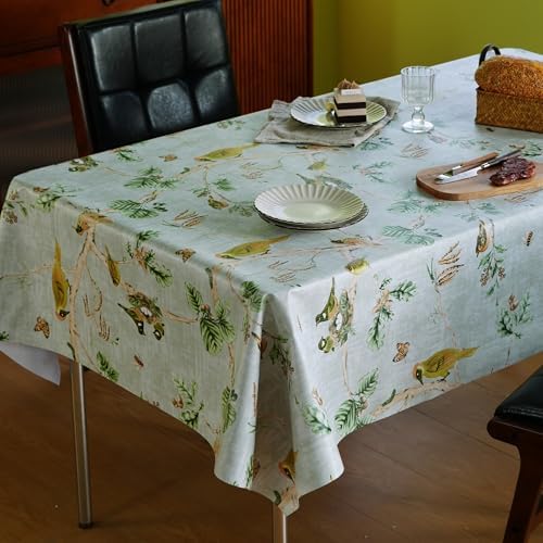 Rectangle Table Cloth,100% Waterproof Tablecloth Oil Proof Spill Proof Vinyl Table Cloth, Wipe Clean Plastic Table Cover for Dining, Camping, Indoor and Outdoor 54" x 78",Magpie - Image 7