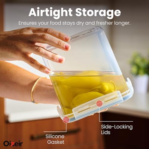 Oizeir Airtight Food Storage Containers with Lids 24-Pack, Pantry Kitchen - Image 5