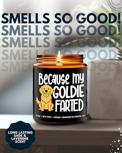 Funny Goldie Candle, Golden Retriever Gifts for Women and Men, Unique Funny Pet-Themed Gift Ideas, Best Present for Pet Lovers, Perfect Present for Dog Mom and Dog Dad, Birthday, Christmas, Gift-Ready - Image 5