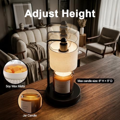 Candle Warmer Lamp with Timer, Adjustable Height Wax Melt Warmer - Image 2
