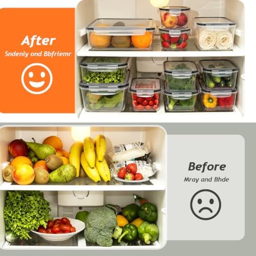 5 Pack 30OZ Reusable plastic food storage containers with lids - Image 5
