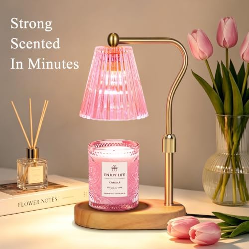 seenlast Pick Candle Warmer Lamp with Timer Dimmer Adjustable Height,Mothers Day Gifts,Electric Wax Warmer Vintage Home Decor for Scented Jar Candles,Birthday Gifts for Women - Image 2