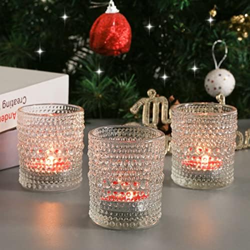 24 Pack Votive Candle Holders, Clear Tea Light Candle Holder for Home - Image 6