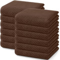 Homaxy 100% Cotton Waffle Weave Kitchen Dish Towels 12-Pack, Coffee by Homaxy