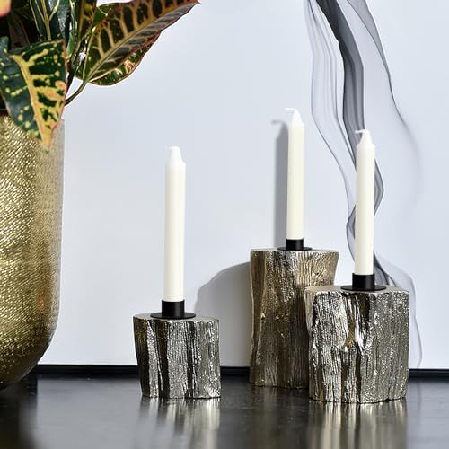 GUTE Taper Candle Holder Matte Black Iron Candlestick Home Decor 4Pcs - Image 6