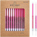 PHD CAKE Pink Glitter Birthday Candles, Cake Candles, Birthday Parties, Wedding Decorations, Party Candles by PHDCAKE