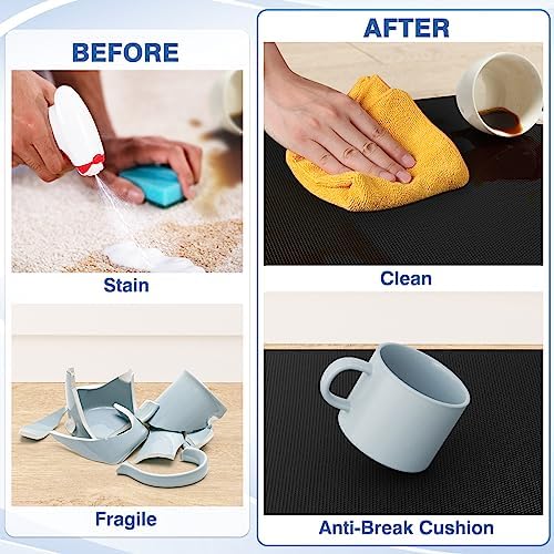 StepRite Kitchen Mats for Floor, 2-Piece Anti-Fatigue Kitchen Rugs, Black - Image 4