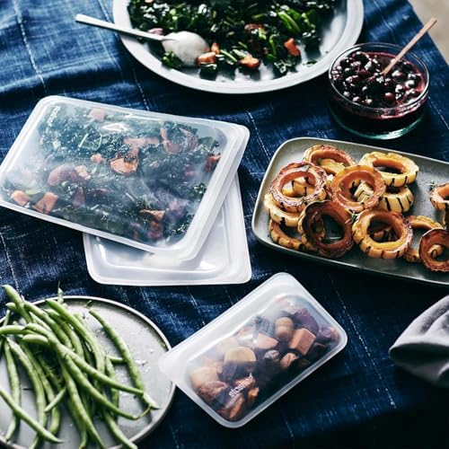Stasher Premium Reusable Silicone Food Storage Bags, 5-Pack, Tie Dye Multicolor - Image 2