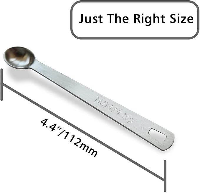 1PCS 1/4 Teaspoon Single Tiny Measuring Spoon, Small Individual Stainless Steel - Image 2