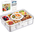 Pure Future 8-Compartment Snackle Box with Handle | Divided Snack Tray by PureFuture