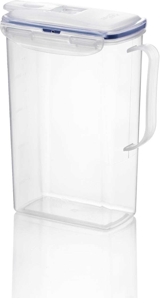 LocknLock Aqua Fridge Door Water Jug | Clear Pitcher | BPA Free Plastic Pitcher - Image 2