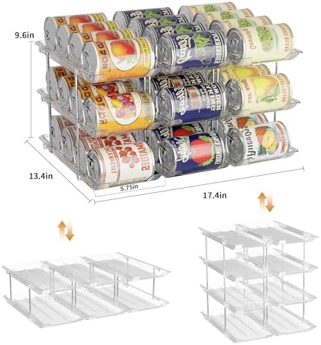LXLXXL Can Organizer for Pantry Canned Food Storage Goods Holders 3 Tier - Image 4